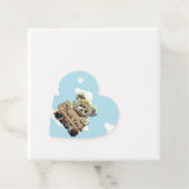 パーソナライズされたありがとうベイビーシャワーテディベア フェイバータグ (インサイチュ)