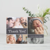 パーソナライズされたありがとうベビー誕生発表 案内状 (スタンド正面)