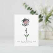 パーソナライズされたありがとう先生写真ギフトkid ポストカード (スタンド正面)