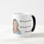 パーソナライズされたありがとう母マグ – カスタム贈り物 モーフィングマグカップ (正面右)