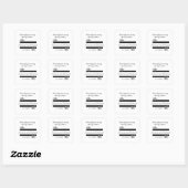 パーソナライズされたありがとう結婚式の引き出物シール スクエアシール (シート)