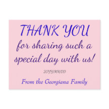「パーソナライズされたありがとう」はがき
