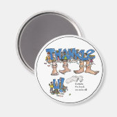 パーソナライズされたありがとう マグネット (正面/裏面)