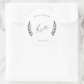 パーソナライズされたありがとう ラウンドシール (バッグ)