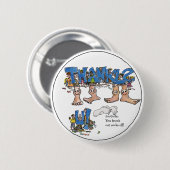 パーソナライズされたありがとう 缶バッジ (正面&裏面)