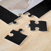 パーソナライズされたいかりフォトコラージブラック ジグソーパズル (側面)