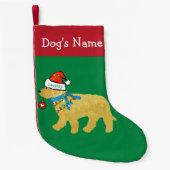 パーソナライズされたいけな聖降誕祭 スモールクリスマスストッキング (正面)