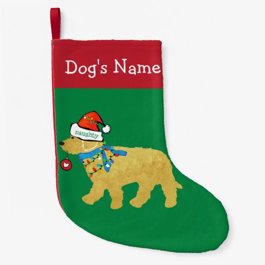 パーソナライズされたいけな聖降誕祭 スモールクリスマスストッキング (正面)