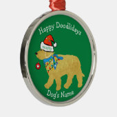 パーソナライズされたいけな聖降誕祭 メタルオーナメント (右)