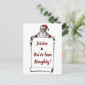 パーソナライズされたいけなNiceおもしろい Christmasはがき シーズンポストカード (スタンド正面)