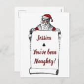 パーソナライズされたいけなNiceおもしろい Christmasはがき シーズンポストカード (正面/裏面)