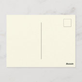 パーソナライズされたいたずらなホーティー40歳の面白い誕生日 ポストカード (裏面)