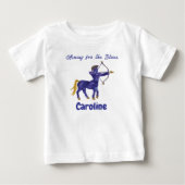 パーソナライズされたいて座の印象派 ベビーTシャツ (正面)