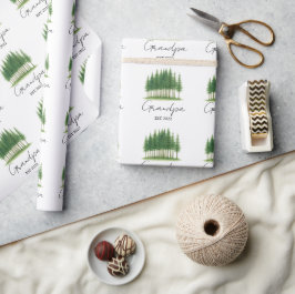 「パーソナライズされたおじいちゃん。[年]"ラッピング紙 ラッピングペーパー