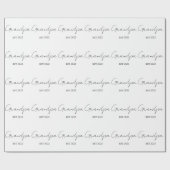 「パーソナライズされたおじいちゃん。[年]"ラッピング紙 ラッピングペーパー (フラット)