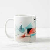 ☀️パーソナライズされたおはよう☕️ コーヒーマグカップ (左)