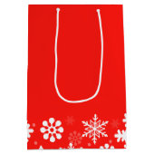 パーソナライズされたおばあちゃんのクリスマスプレゼント ミディアムペーパーバッグ (裏面)