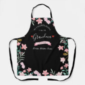 パーソナライズされたおばあちゃんの名前のエプロン エプロン (正面)