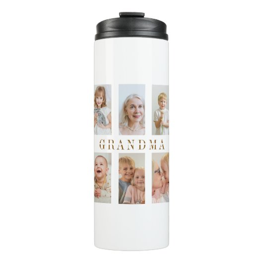 パーソナライズされたおばあちゃんの熱タンブラー写真 タンブラー (正面)