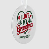パーソナライズされたおばあちゃんナナGigi GMAカスタム オーナメント (正面)