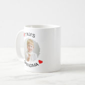 パーソナライズされたおばあちゃんマカスタムグ顔 コーヒーマグカップ (正面左)