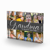 パーソナライズされたおばあちゃん一番甘い名前があるPh フォトブロック (右)