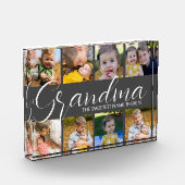 パーソナライズされたおばあちゃん一番甘い名前があるPh フォトブロック (左)