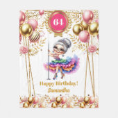 パーソナライズされたおばあちゃん毛布おもしろい誕生日 フリースブランケット (正面)