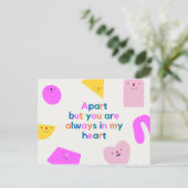 パーソナライズされたおばあちゃん/じいちゃん ポストカード (スタンド正面)