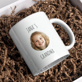 パーソナライズされたおばあちゃん | カスタム孫顔 コーヒーマグカップ