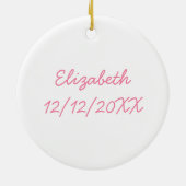 パーソナライズされたおばあちゃん セラミックオーナメント (裏面)