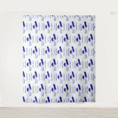 パーソナライズされたおめでとう卒業キャップのディプロマカラー タペストリー (正面)