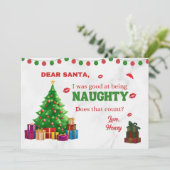 パーソナライズされたおもしろいいけなお祝い シーズンカード (スタンド正面)