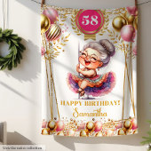 パーソナライズされたおもしろいおばあちゃん毛布誕生日 フリースブランケット