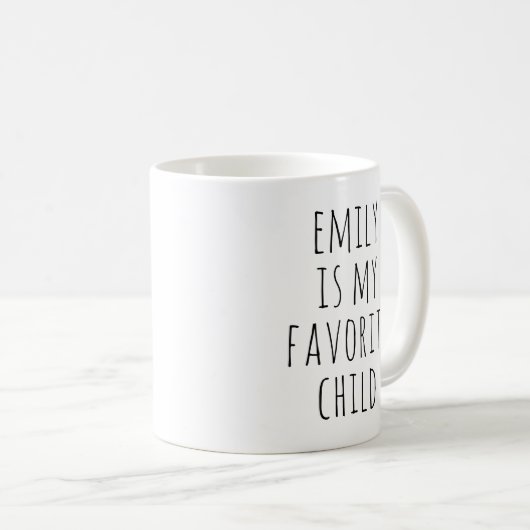 パーソナライズされたおもしろいお気に入りの母の日 コーヒーマグカップ (正面右)
