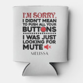 パーソナライズされたおもしろいことわざ誕生日 缶クーラー (正面)