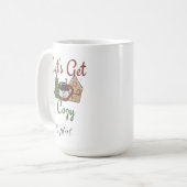 パーソナライズされたおもしろいことわざ コーヒーマグカップ (正面左)