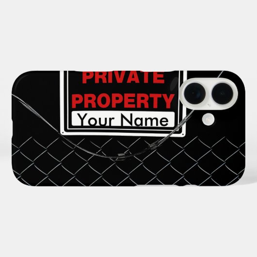 パーソナライズされたおもしろいカッコいいモノグラム完璧ギフト Case-Mate iPhoneケース (裏面 (横))