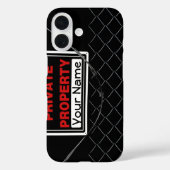 パーソナライズされたおもしろいカッコいいモノグラム完璧ギフト Case-Mate iPhoneケース (裏面)