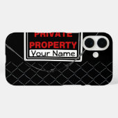 パーソナライズされたおもしろいカッコいいモノグラム完璧ギフト Case-Mate iPhoneケース (裏面 (横))