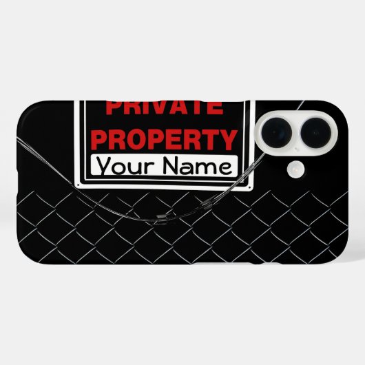 パーソナライズされたおもしろいカッコいいモノグラム完璧ギフト Case-Mate iPhoneケース (裏面 (横))