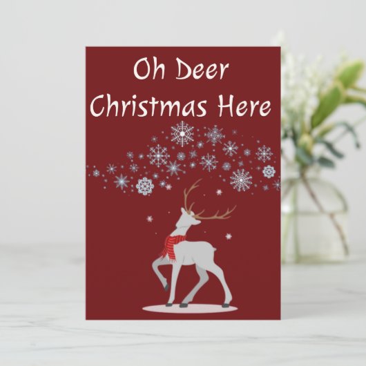 パーソナライズされたおもしろいクリスマスカード シーズンカード (スタンド正面)