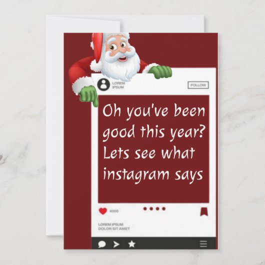 パーソナライズされたおもしろいクリスマスカード シーズンカード (正面)