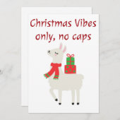 パーソナライズされたおもしろいクリスマスカード シーズンカード (正面/裏面)