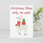 パーソナライズされたおもしろいクリスマスカード シーズンカード (スタンド正面)