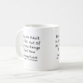 パーソナライズされたおもしろいトレンディー コーヒーマグカップ (正面左)