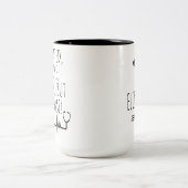 パーソナライズされたおもしろいナース卒業マグナース ツートーンマグカップ (中央)