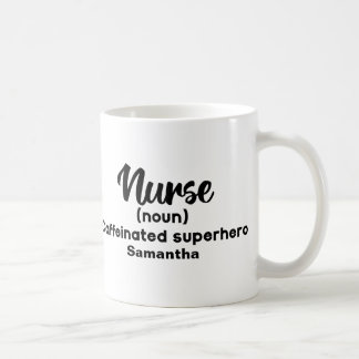 パーソナライズされたおもしろいナース コーヒーマグカップ