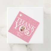 パーソナライズされたおもしろいベビー顔第1誕生日パーティー フェイバータグ (インサイチュ)