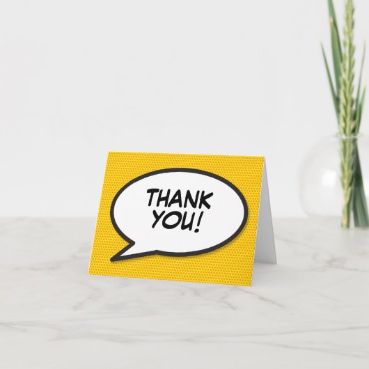 パーソナライズされたおもしろいモダン吹き出し カード (正面)